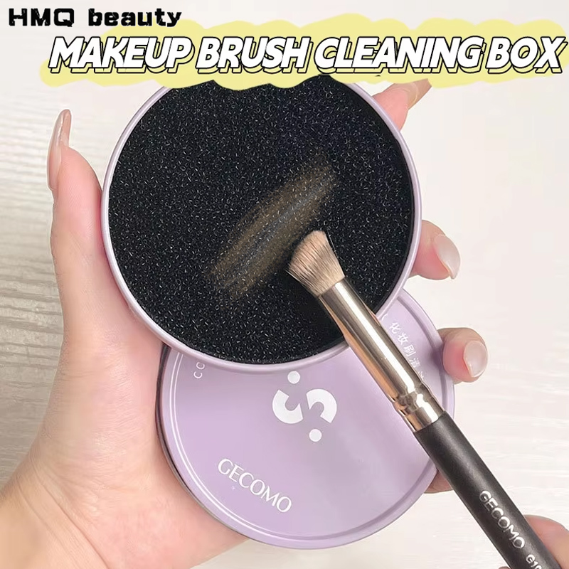 Beauty Makeup Tools Use - Pudełko do czyszczenia pędzli do makijażu