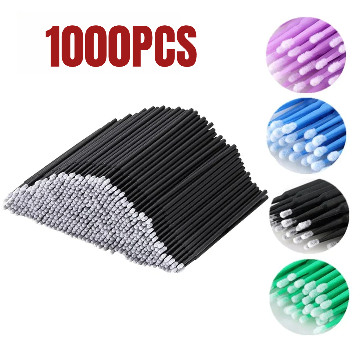 Beauty Makeup Tools - 1000/500 SZT. Szczoteczka do czyszczenia rzęs,