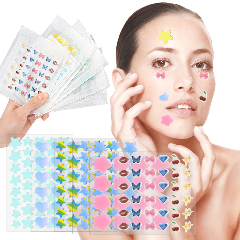 Beauty Makeup Tools - Kolorowe, kreskówkowe plastry na trądzik, naklejki