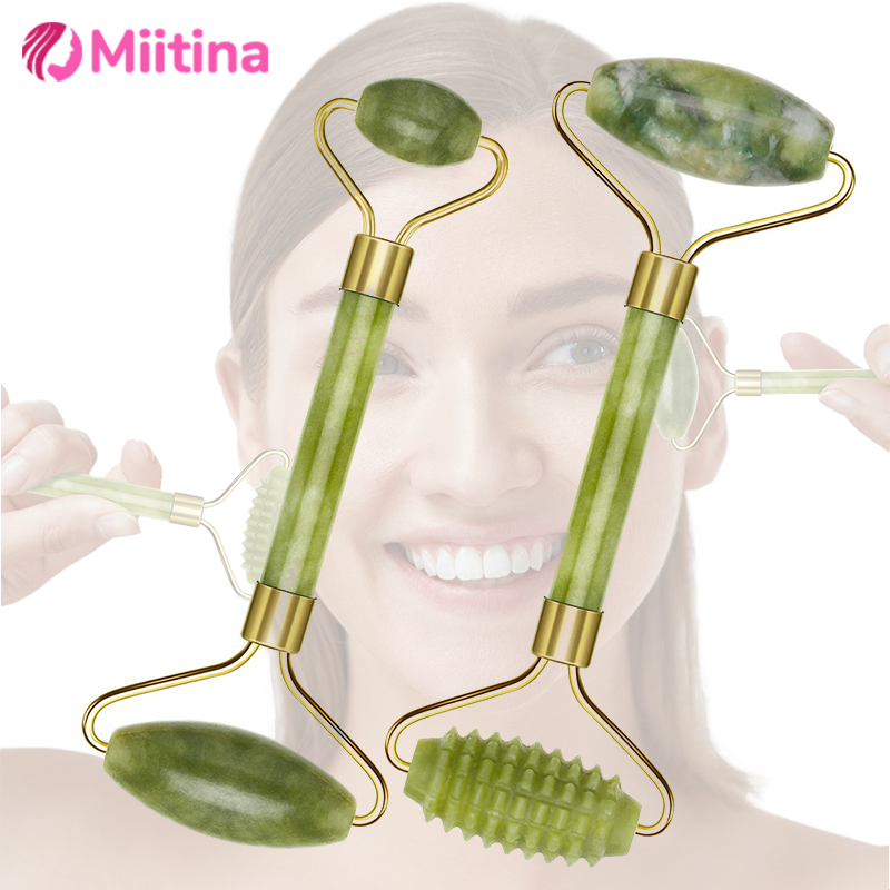 Face Massager - Naturalny Jadeitowy Roller do Twarzy Gua