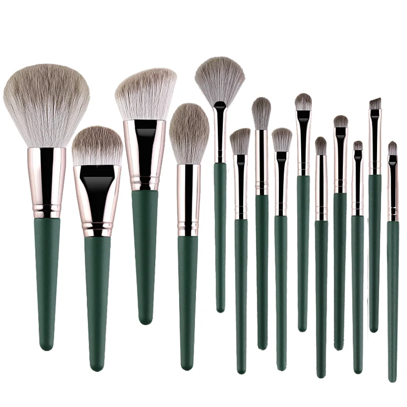 Huda Beauty Makeup Brush Set - 14 szt. Pędzli do makijażu Miękkie,