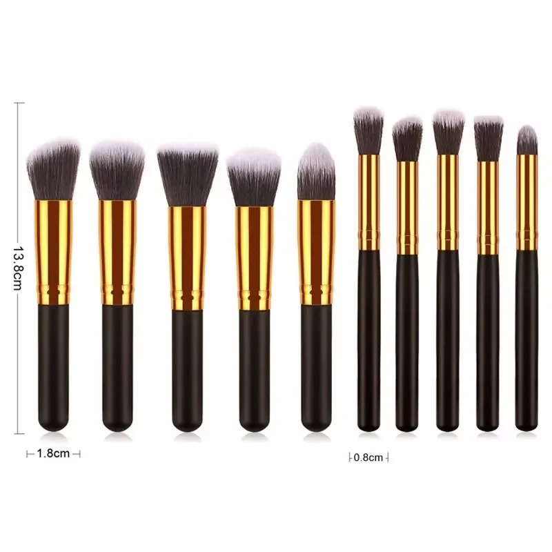 10-częściowy zestaw pędzli do  – Beauty Makeup Tools Use recenzja i cena