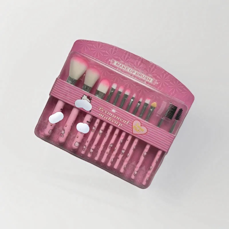 Hello Kitty 12-częściowy zesta – Huda Beauty Makeup Brush Set recenzja i cena