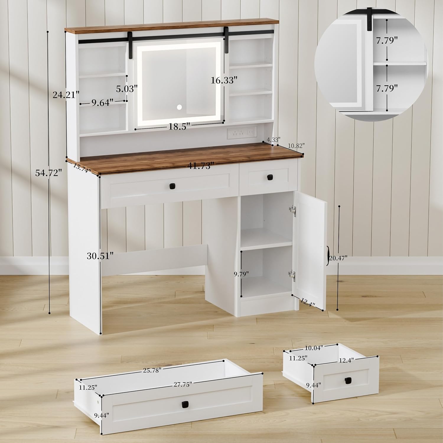 Nowoczesna toaletka LED z podś – X Beauty Makeup recenzja i cena
