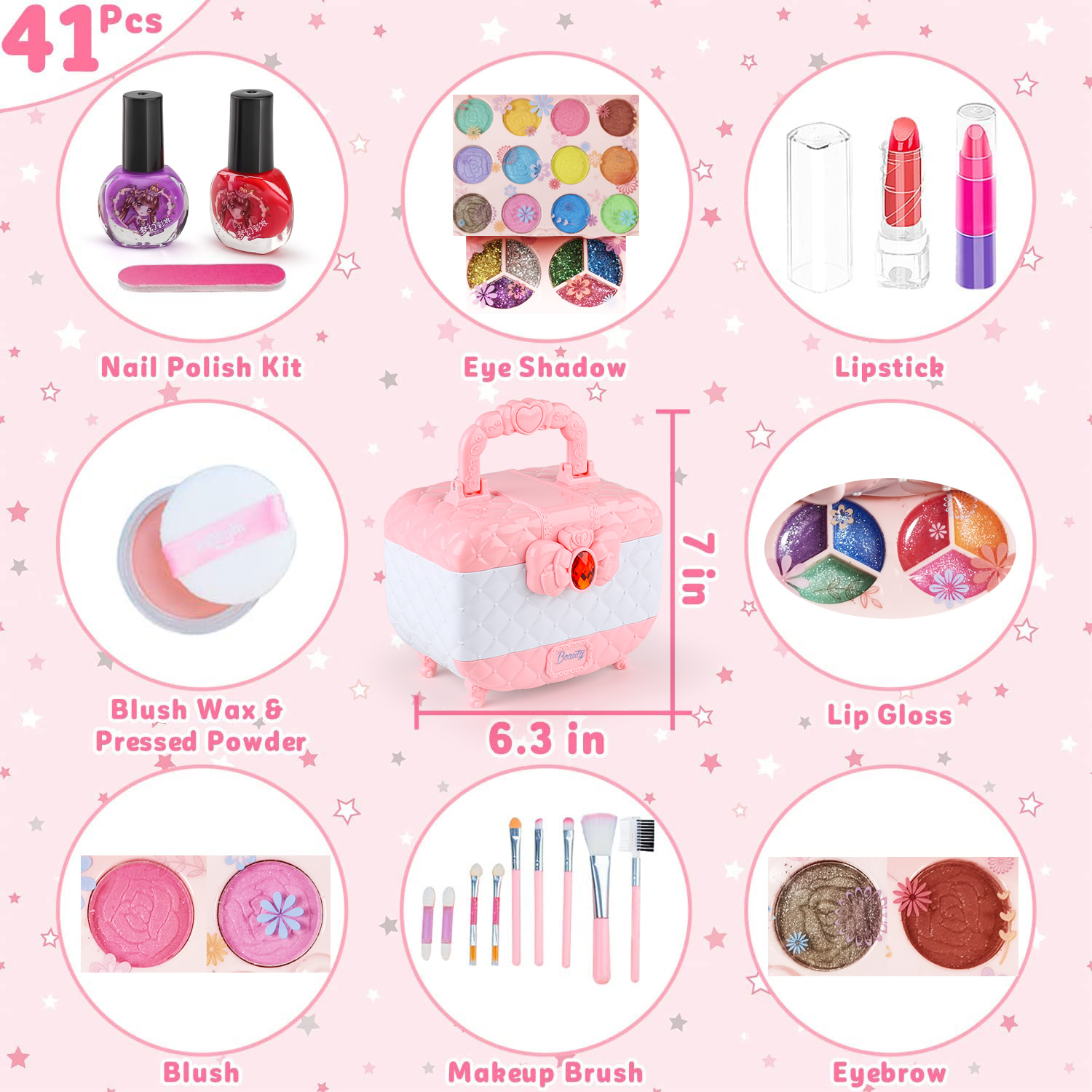 Zestaw zabawek do makijażu dla – Beauty Makeup Kit For Kids recenzja i cena