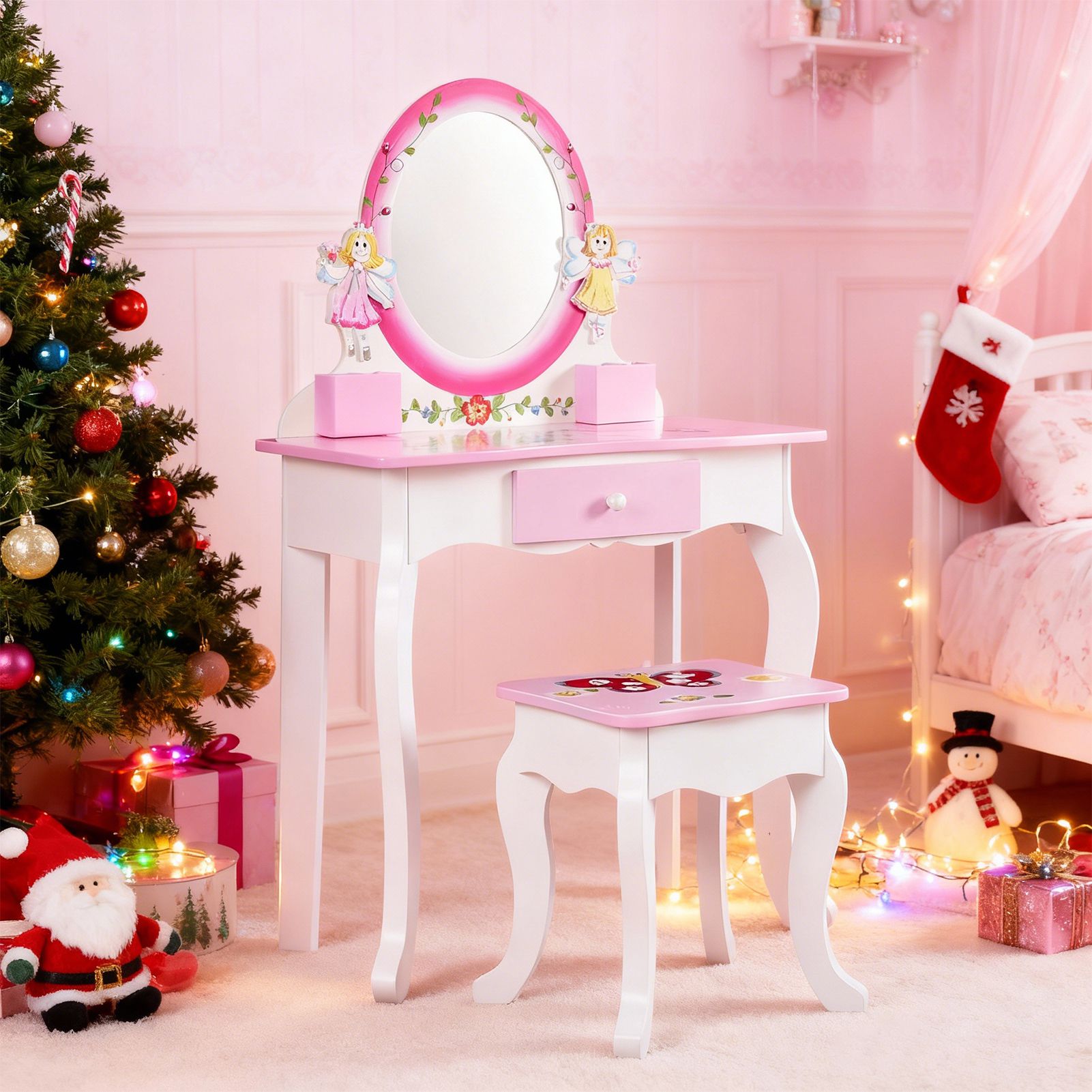 Drewniany toaletka dla dzieci  – Beauty Makeup Kit For Kids recenzja i cena