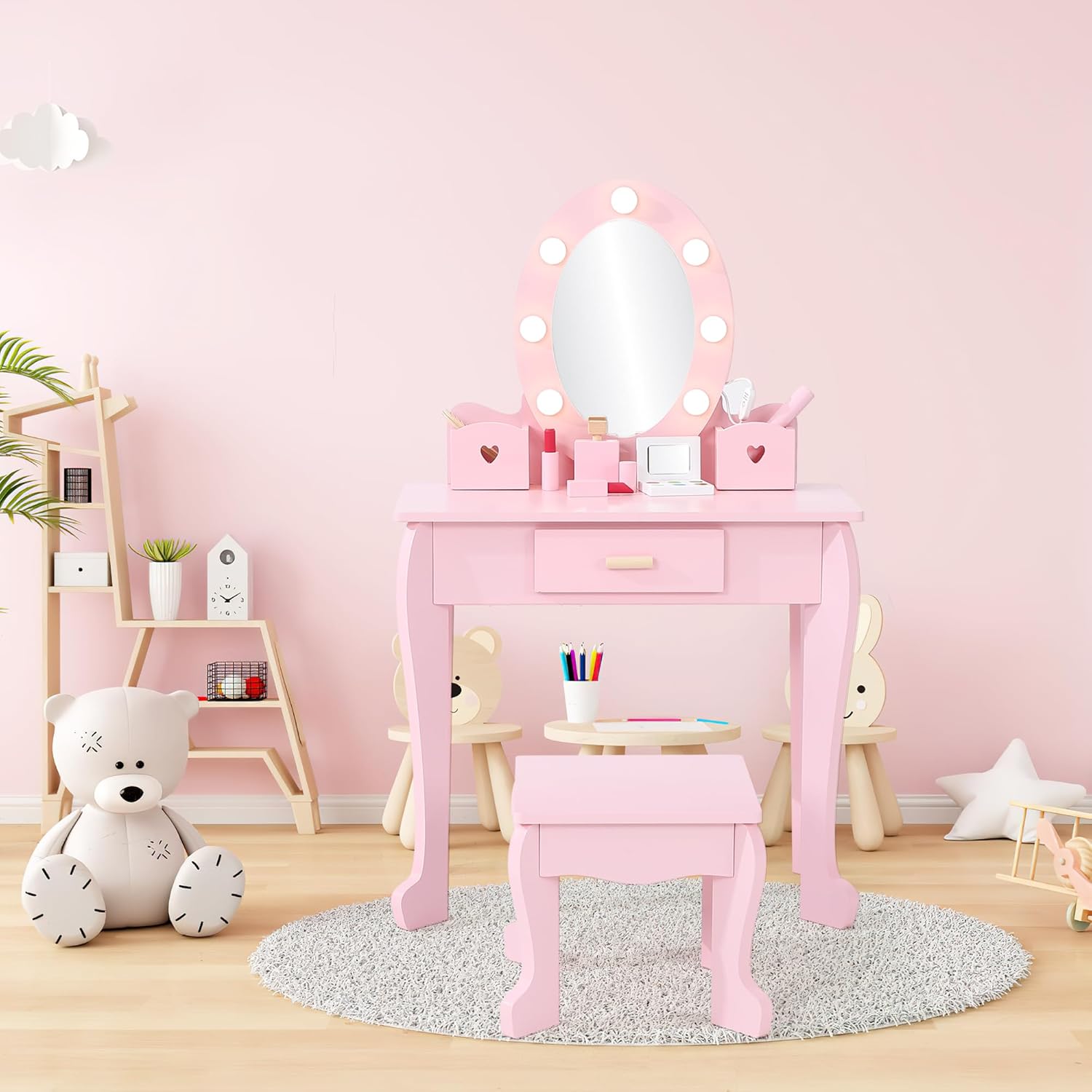 Zestaw toaletki i stołka dla d – Beauty Makeup Kit For Kids recenzja i cena