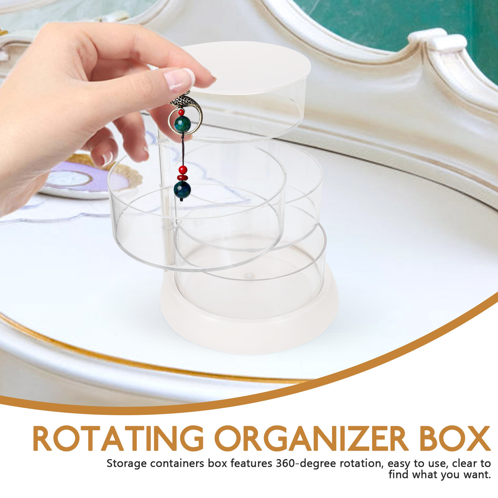 4-poziomowy obrotowy organizer – Beauty Makeup Box recenzja i cena