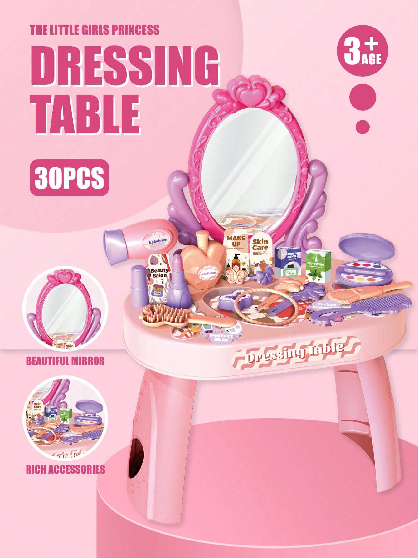 Zestaw toaletki dla dzieci z l – Beauty Makeup Kit For Kids recenzja i cena