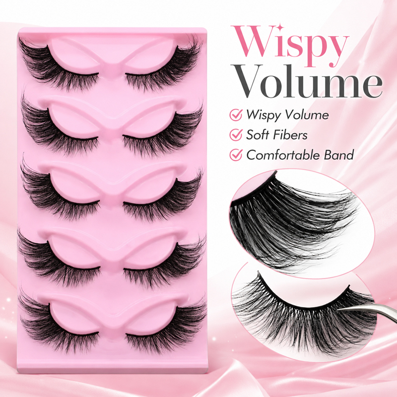 5 Par 2 Stylów Sztucznych Rzęs – Beauty Makeup Look recenzja i cena